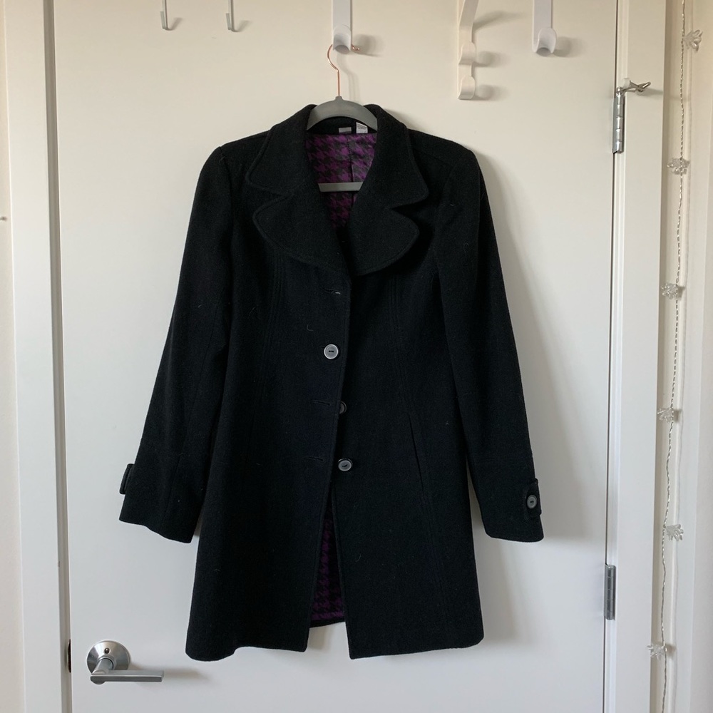 bp sleek long wool jacket